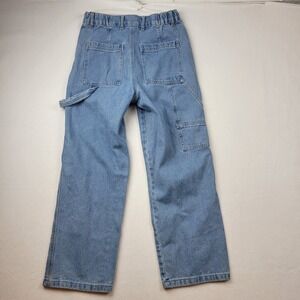 Forever 21 Cargo Jeans Denim Elastic Waist High Rise Women XS 27 X 27‎